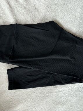Black Ribbed Leggings